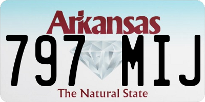 AR license plate 797MIJ