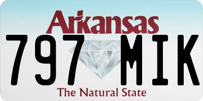 AR license plate 797MIK