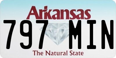 AR license plate 797MIN