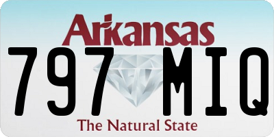 AR license plate 797MIQ