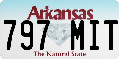 AR license plate 797MIT