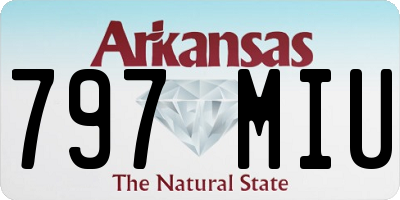 AR license plate 797MIU