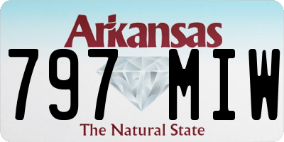 AR license plate 797MIW