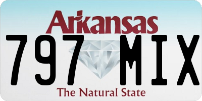 AR license plate 797MIX