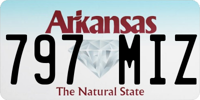 AR license plate 797MIZ