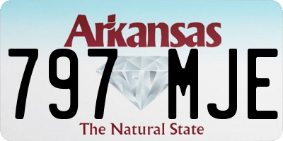 AR license plate 797MJE