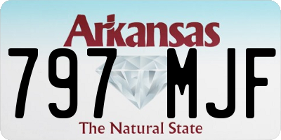 AR license plate 797MJF