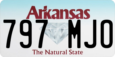 AR license plate 797MJO