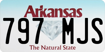 AR license plate 797MJS