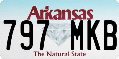 AR license plate 797MKB