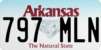 AR license plate 797MLN