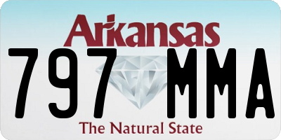 AR license plate 797MMA