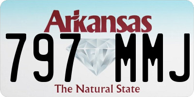 AR license plate 797MMJ