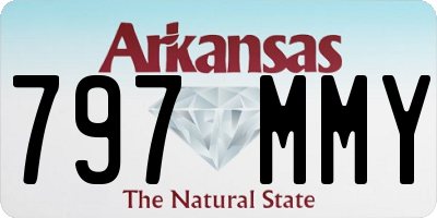 AR license plate 797MMY