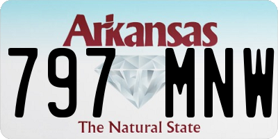 AR license plate 797MNW