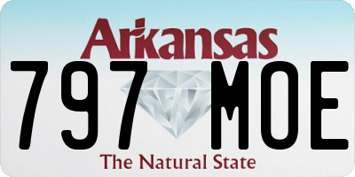 AR license plate 797MOE