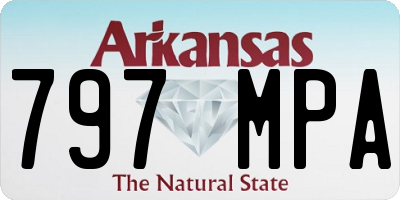 AR license plate 797MPA