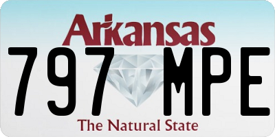 AR license plate 797MPE