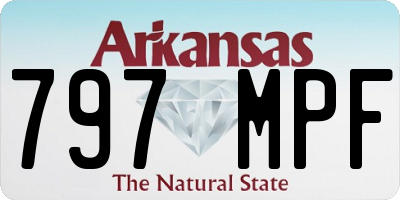 AR license plate 797MPF