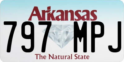 AR license plate 797MPJ