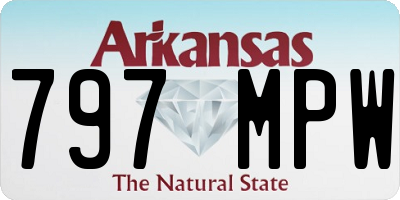 AR license plate 797MPW