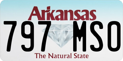 AR license plate 797MSO