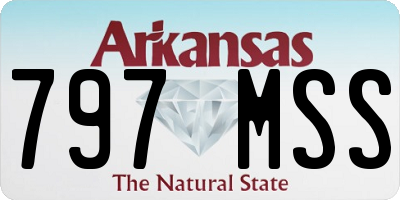 AR license plate 797MSS