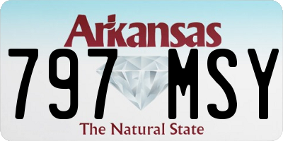 AR license plate 797MSY