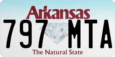 AR license plate 797MTA