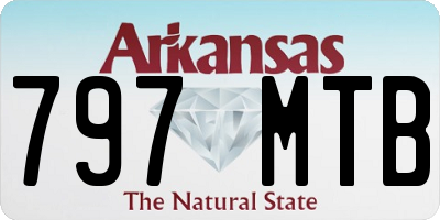 AR license plate 797MTB