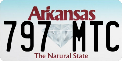 AR license plate 797MTC