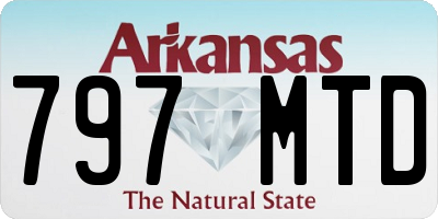AR license plate 797MTD