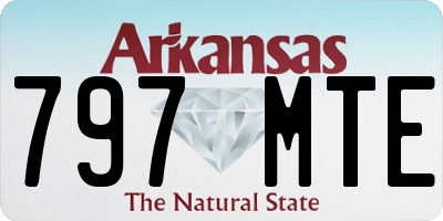 AR license plate 797MTE