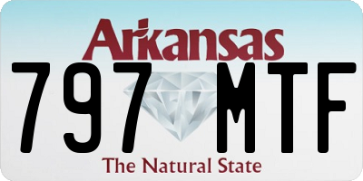 AR license plate 797MTF