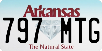 AR license plate 797MTG