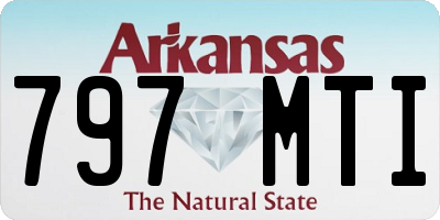 AR license plate 797MTI