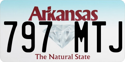 AR license plate 797MTJ