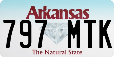 AR license plate 797MTK