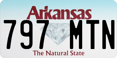AR license plate 797MTN