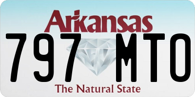 AR license plate 797MTO