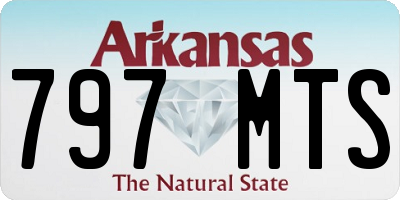 AR license plate 797MTS
