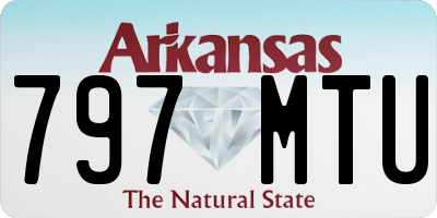 AR license plate 797MTU