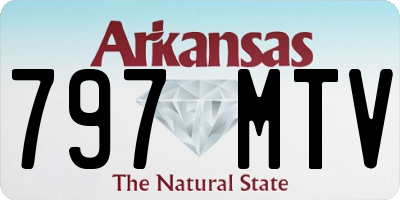 AR license plate 797MTV