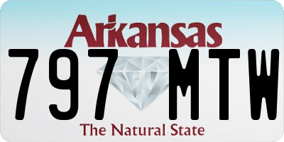 AR license plate 797MTW