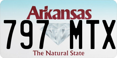 AR license plate 797MTX