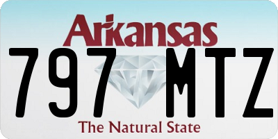 AR license plate 797MTZ