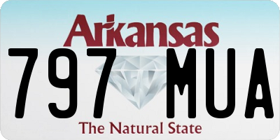 AR license plate 797MUA