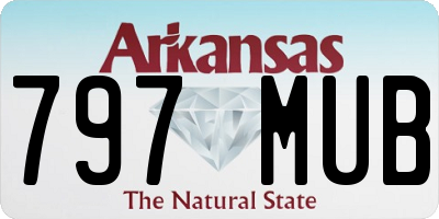 AR license plate 797MUB
