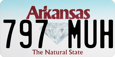 AR license plate 797MUH