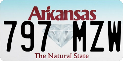 AR license plate 797MZW